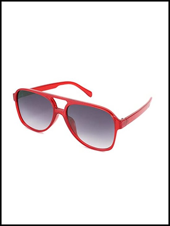 Vintage Retro 70s Plastic Aviator Sunglasses Women Men Classic Large Squared main image 4